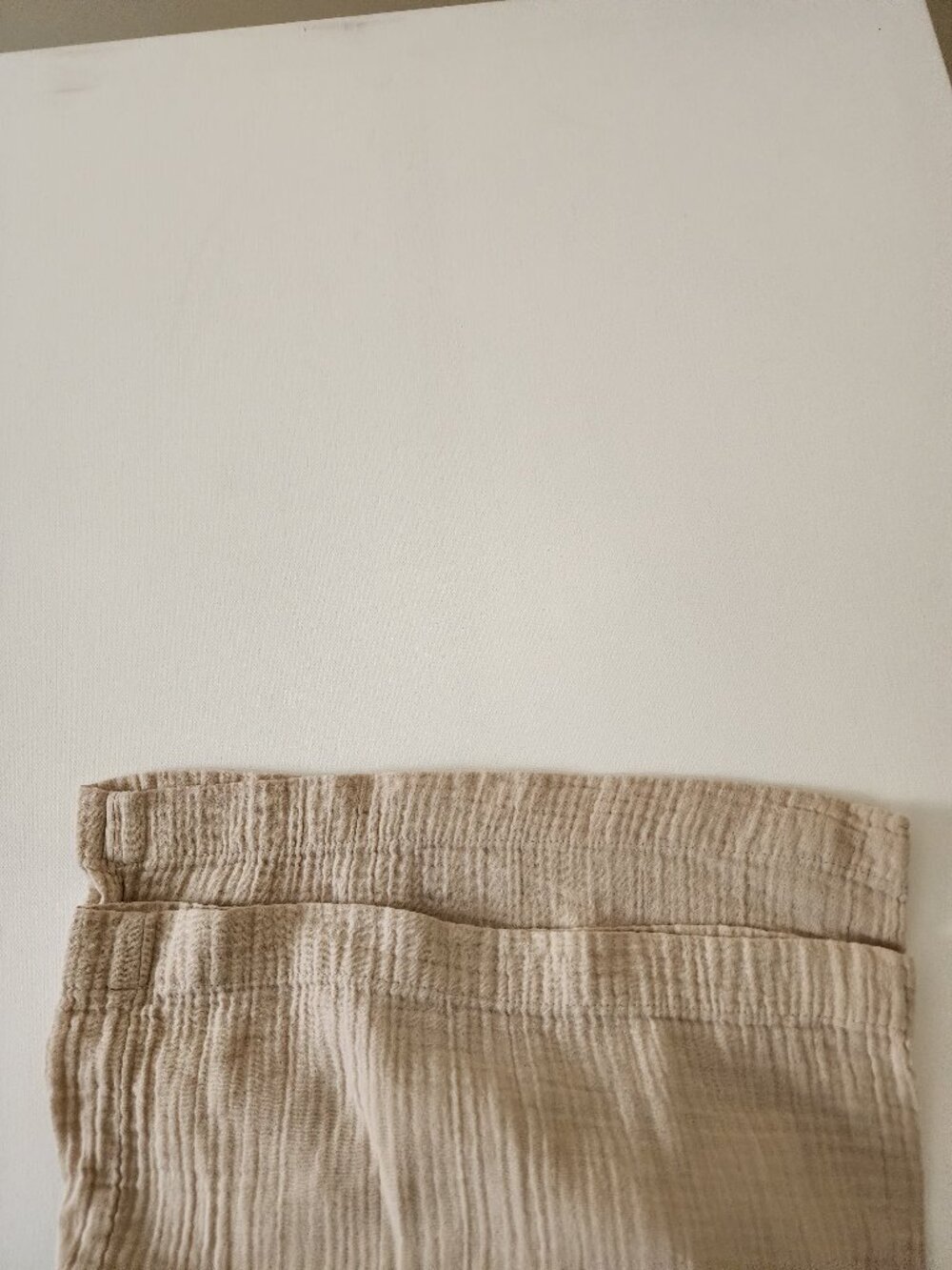 GAP Beige Cotton Gauze High Waist Pull On Wide Leg Pants - Picture 3 of 7